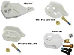 E-thirteen E Thirteen Plaques D'usure Inférieures Pour Guide Chaine Blanc