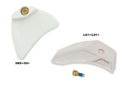 E-thirteen E Thirteen Plaques D'usure Supérieures Pour Guide Chaine Blanc