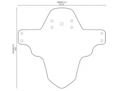 All-mountain-style AMS Garde Boue Avant Maze Mud Guard -Bicyclette Pièces Magasin ams garde boue avant maze mud guard 3