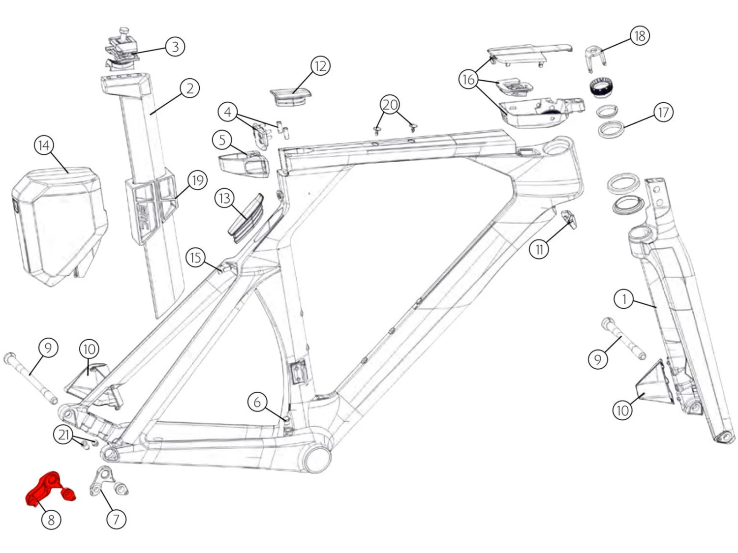 BMC Dropout 59 Patte De Dérailleur 301093 (direct-mount Shimano) 4 BMC Dropout 59 Patte De Dérailleur 301093 (direct-mount Shimano) – Image 4