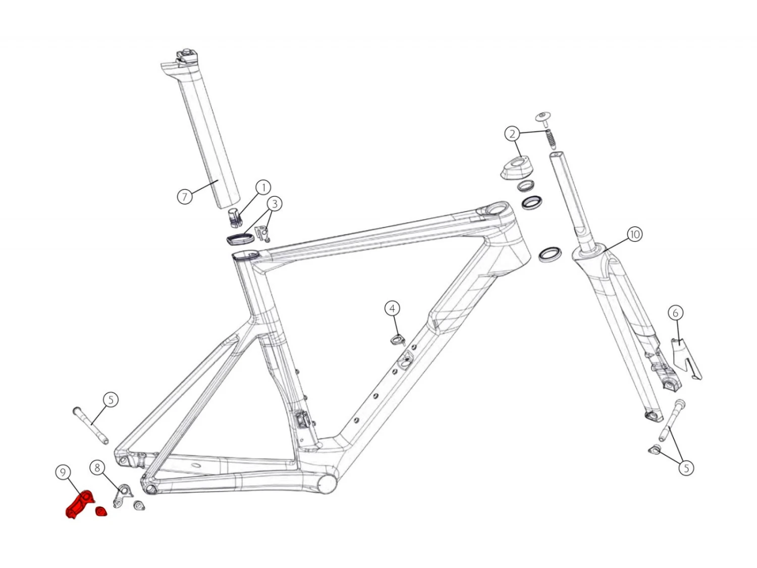 BMC Dropout 59 Patte De Dérailleur 301093 (direct-mount Shimano) 5 BMC Dropout 59 Patte De Dérailleur 301093 (direct-mount Shimano) – Image 5