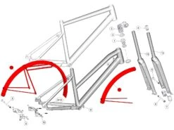 BMC Fender / Rack Kit Garde-boues Rigides 257 AMP - 30003194