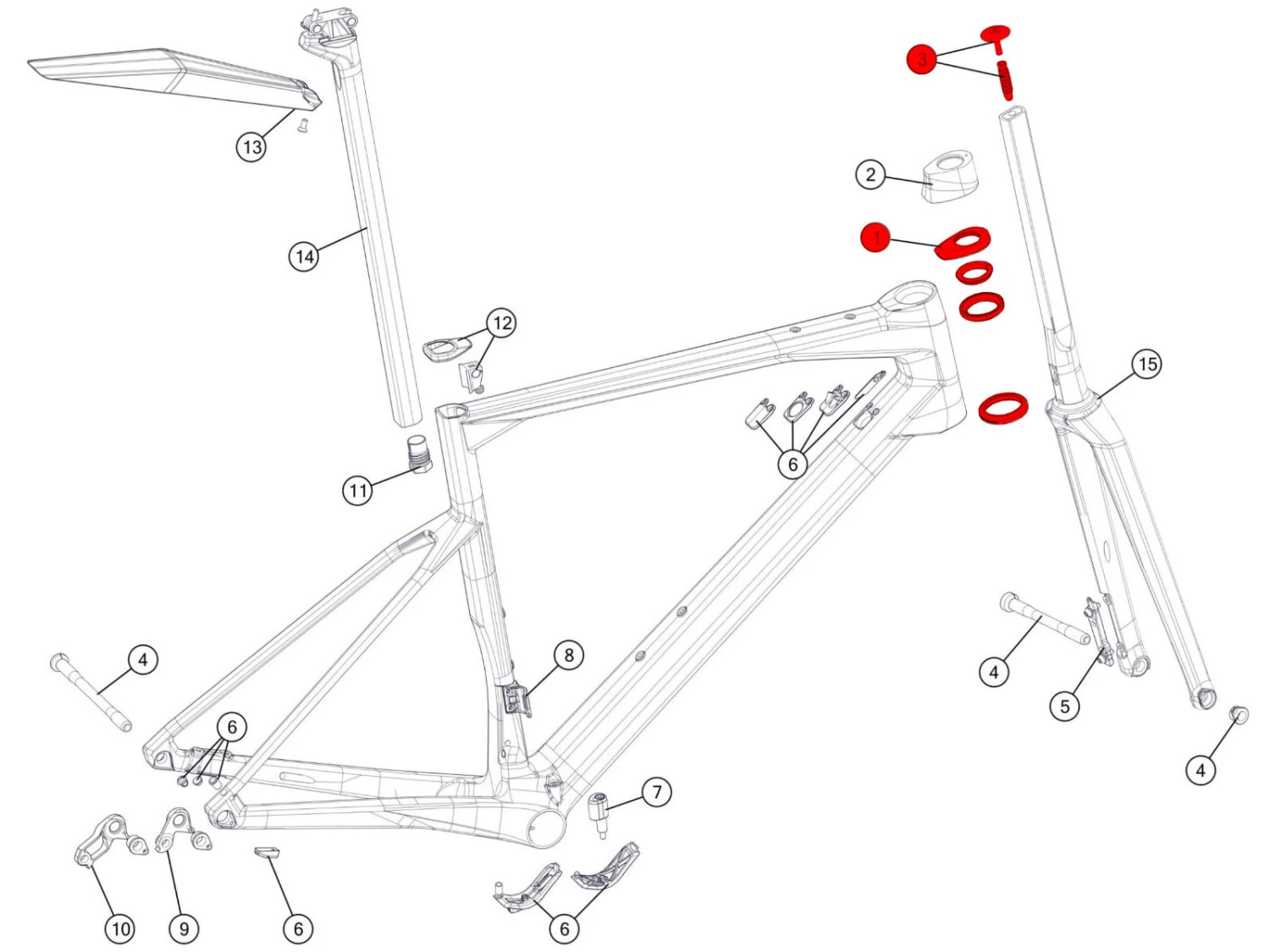 BMC Jeu De Direction Avec Topcone Bas Pour Roadmachine 01/ 02 / AMP - 302093 1 BMC Jeu De Direction Avec Topcone Bas Pour Roadmachine 01/ 02 / AMP - 302093
