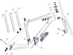BMC Support Batterie Shimano Di2 Pour Tige Avec Mousse - 212500 -Bicyclette Pièces Magasin bmc support batterie shimano di2 pour tige avec mousse 212500 2