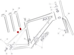 BMC Support Batterie Shimano Di2 Pour Tige Sans Mousse - 219532 -Bicyclette Pièces Magasin bmc support batterie shimano di2 pour tige sans mousse 219532 2
