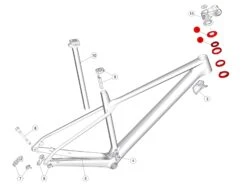 BMC Jeu De Direction Avec Topcone Pour Fourstroke 01 / Twostroke 01 - 30000703 -Bicyclette Pièces Magasin bmc topcone pour potence standard fourstroke 01 twostroke 01 30000703 2